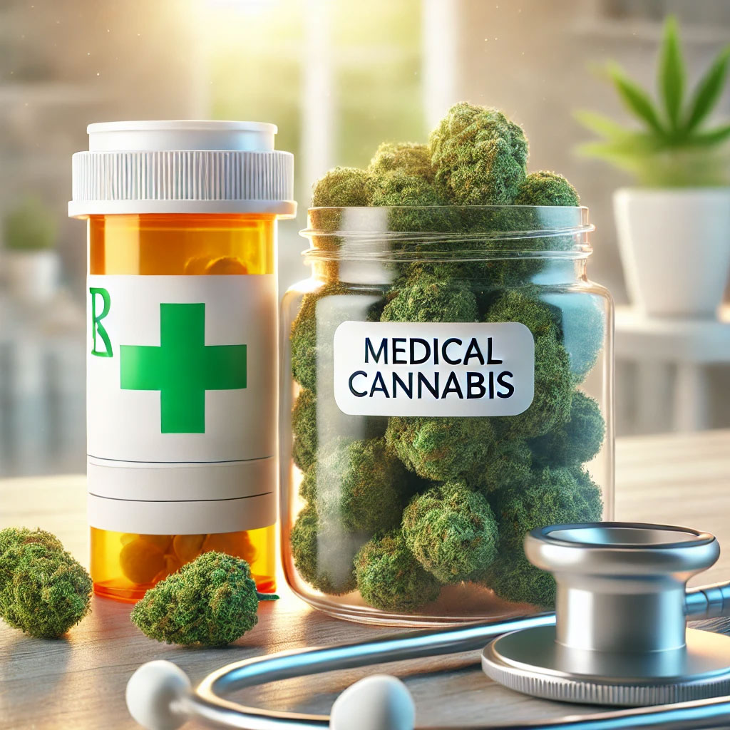 Medicinal Cannabis in jars